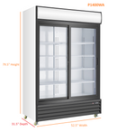 WindChill P1400WA Double Door 53" Wide Display Refrigerator