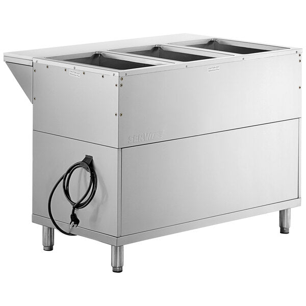 Maple Leaf EST-3SW-CB 3 Well Steam Table - 208-240V, ENCLOSED CABINET