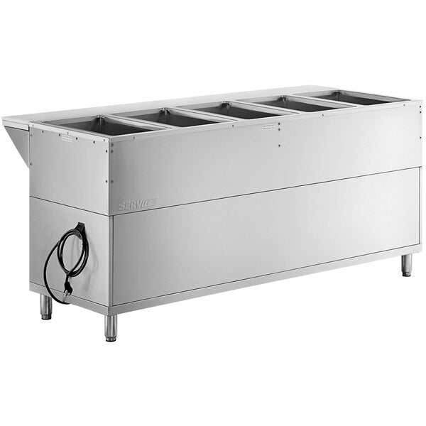 Maple Leaf EST-5SW-CB Electric 5 Well Steam Table - 208-240V, ENCLOSED CABINET