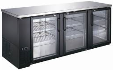 WindChill WC-UBB28-90G 90" Double Glass Door Back Bar Cooler