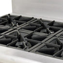 Blue Flame HFSO60-24G Commercial Natural Gas/Propane 6 Burners with 24" THERMOSTATIC Griddle Stove Top Range