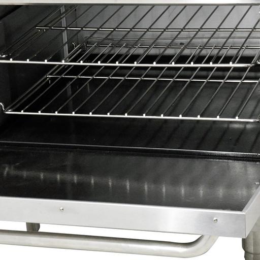 Blue Flame HFSO60-24G Commercial Natural Gas/Propane 6 Burners with 24" THERMOSTATIC Griddle Stove Top Range