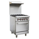 Blue Flame RGR24 Commercial Natural Gas/Propane 4 Burner Stove Top Range