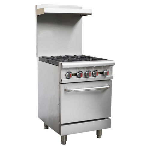 Blue Flame RGR24 Commercial Natural Gas/Propane 4 Burner Stove Top Range