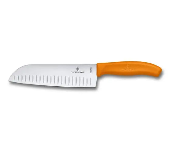 Swiss Classic Santoku Knife, fluted edge