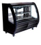 Pro-Kold DDC-60 Curved Glass 56" Refrigerated Deli Case - Available in White, Black or S/S Finish