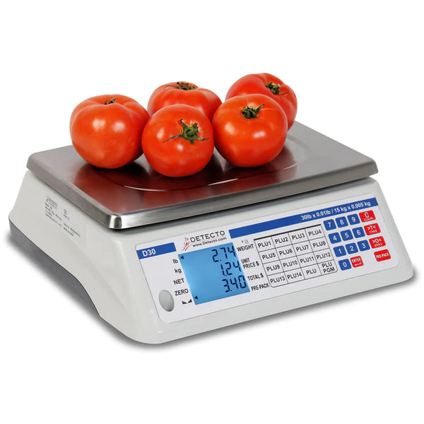 Detecto D Series Price Computing Scale - Printer Compatible, 15LB to 60LB Capacity