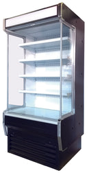 Windchill Pro WPOD-36VG Refrigerated Grab And Go 36" Wide Open Display Merchandiser/Cooler with Glass Sides