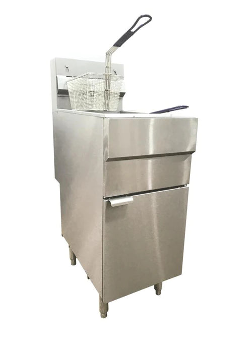 Blue Flame Natural Gas 50lbs Fryer - 120,000 BTU