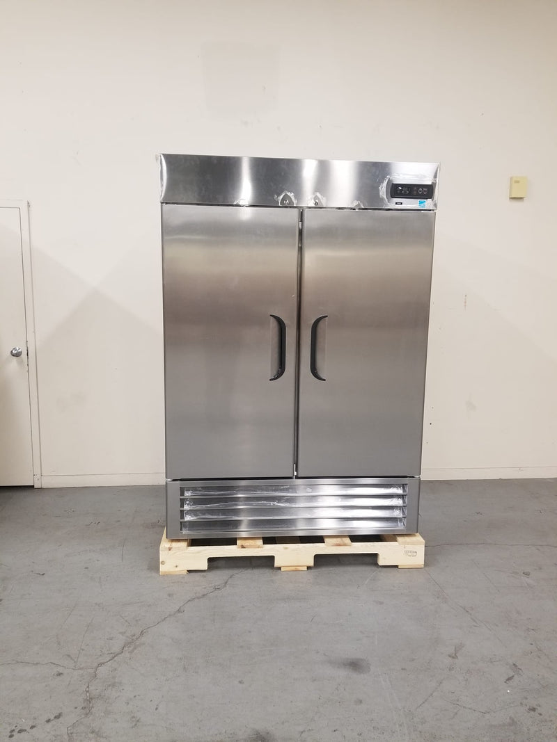 Windchill Pro MLR49-S Stainless Steel Double Solid Door 54" Wide Reach-in Refrigerator