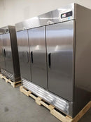 Windchill Pro MLF72-S Stainless Steel Triple Solid Door 82" Wide Reach-in Freezer