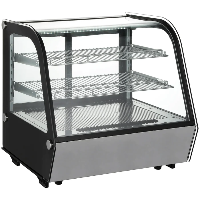 Nordic Air NCCP-27 Counter Top 28" Curved Glass Refrigerated Pastry Display Case