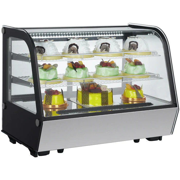 Nordic Air NCCP-36 Counter Top 35" Curved Glass Refrigerated Pastry Display Case