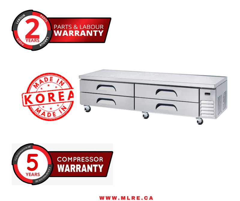 Windchill Pro WPCB96 Refrigerated 96" Chef Base