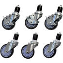 Omega 4" Casters For Stainless Steel Tables (Full Set)