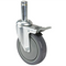 Canarac Casters For Wire Shelving (Set of 4) - Rubber & Polyurethane Options