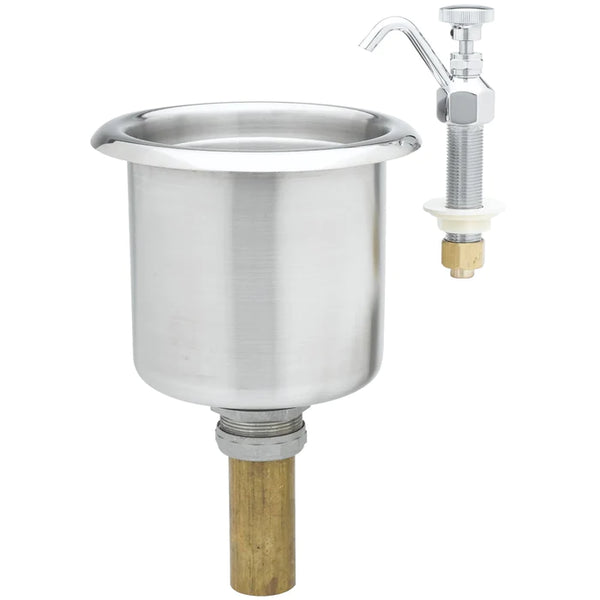Maple Leaf Dipper Well Faucet & Bowl Kit