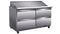 North-Air NA-S60M-4D Double Door 61" Refrigerated Mega Top Salad & Sandwich Prep Table With 4 Drawers