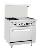 Omega Natural Gas 2 Burners with 24" Griddle Stove Top Range