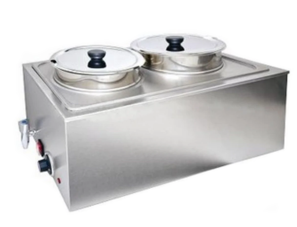 Omega  Full Size Stainless Steel Electric Food Warmer with Soup Inserts