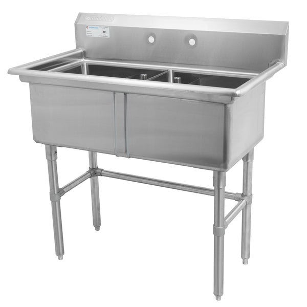 Stainless Steel Double Compartment Sink - Various Configurations