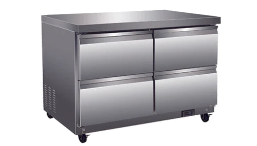 North Air Undercounter 48" Refrigerated Work Table With 4 Drawers