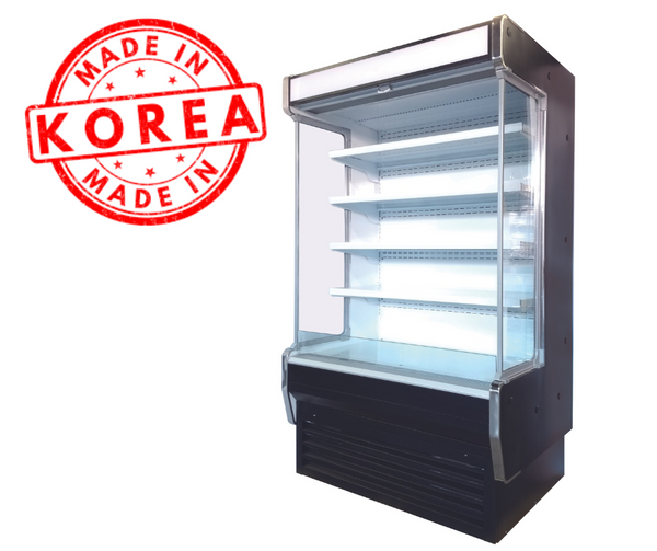 Windchill Pro Refrigerated Grab And Go 48" Wide Open Display Merchandiser/Cooler with Glass Sides