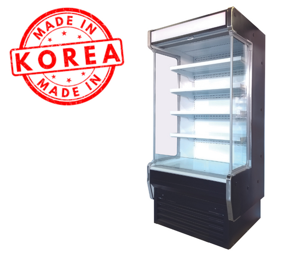 Windchill Pro WPOD-36VG Refrigerated Grab And Go 36" Wide Open Display Merchandiser/Cooler with Glass Sides