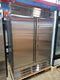 WindChill Double Solid Door 54" Wide Stainless Steel Freezer