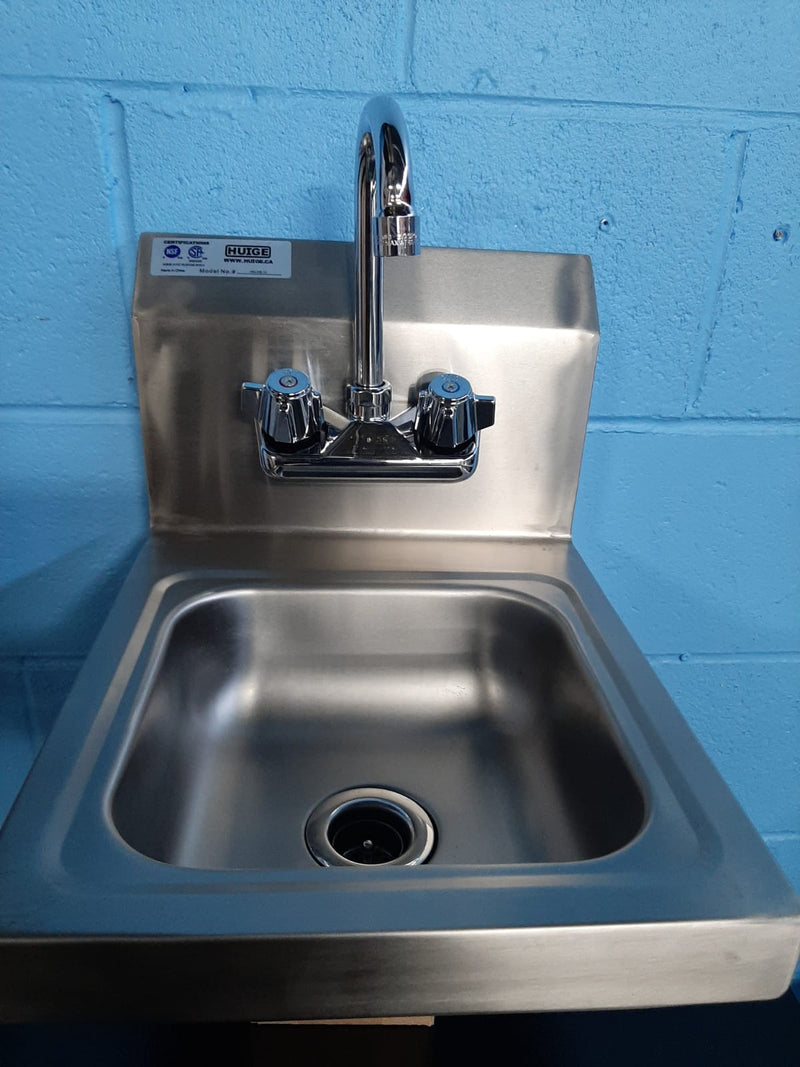 Huige SSHS15 Medium 15" Wall Mounted Hand Sink (Faucet Included)