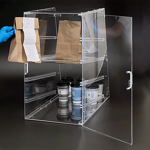 Maple Leaf Countertop Four Tier Acrylic Display Case