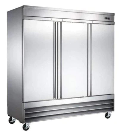 WindChill WC-3DSR Triple Solid Door 81" Wide Stainless Steel Refrigerator