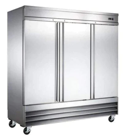 WindChill Triple Solid Door 81" Wide Stainless Steel Refrigerator