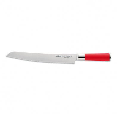 F.Dick Red Spirit Bread Knife Serrated Red 10"