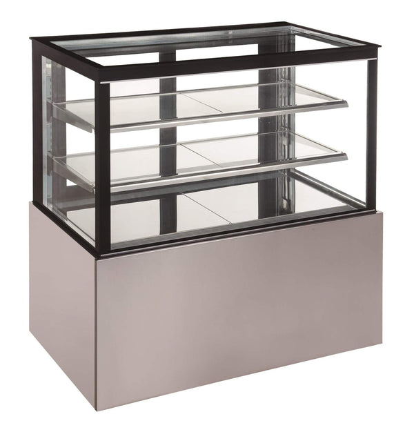 Windchill Flat Glass 2 Tier 71" Refrigerated Pastry Display Case