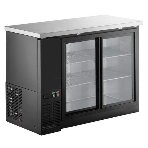 WindChill WC-UBB24-48G 49" Double Glass Door Back Bar Cooler - Swing & Sliding Door Options