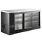 Commercial 73" Triple Glass Door Back Bar Cooler - Swing & Sliding Door Options