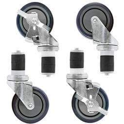 Omega 4" Casters For Stainless Steel Tables (Full Set)