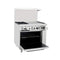 Omega Natural Gas 2 Burners with 24" Griddle Stove Top Range