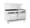 Omega Natural Gas 6 Burners with 24" Griddle Stove Top Range