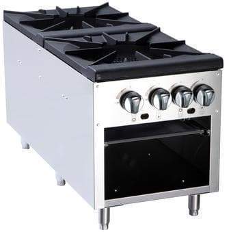 Maple Leaf Natural Gas/Propane Double Burner Stock Pot Range