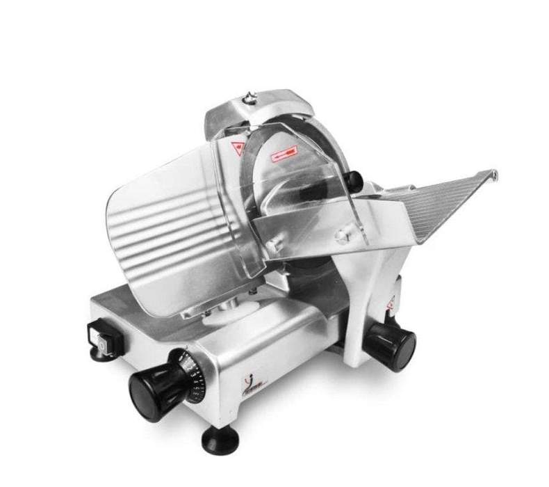 Omega HBS-195JS Manual Aluminum Meat Slicer - 14" Blade, 1/2 HP, Belt Drive