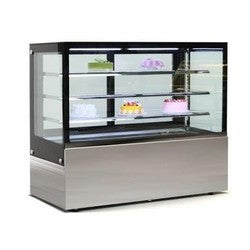 Windchill Flat Glass 2 Tier 59" Refrigerated Pastry Display Case