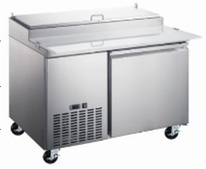 WindChill WC-1DPPT-HC Single Door 50" Refrigerated Pizza Prep Table